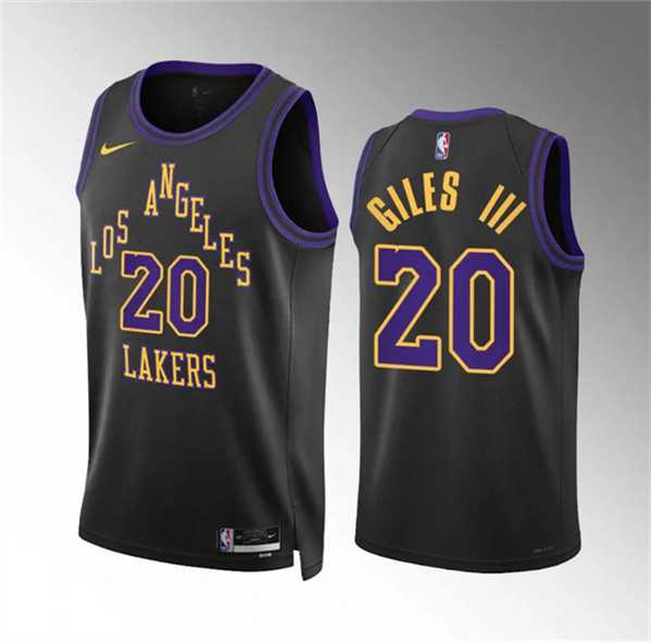 Men's Los Angeles Lakers #20 Harry Giles Iii Black 2023-24 City Edition Stitched Basketball Jersey Dzhi,We sell and wholesale Men's Los Angeles Lakers #20 Harry Giles Iii Black 2023-24 City Edition Stitched Basketball Jersey Dzhi on line form chian!